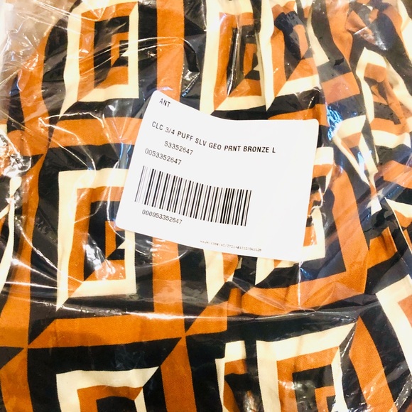 NWT Anthropologie Geometric Satin Tunic - L - Picture 5 of 8